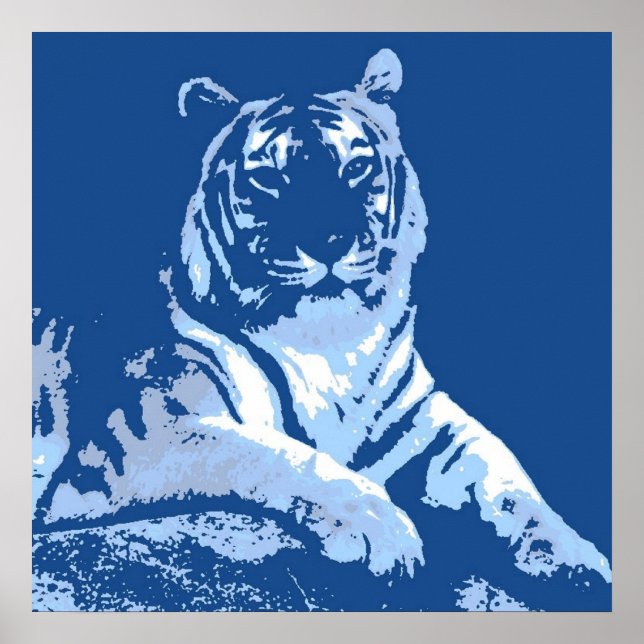 Affiches Le tigre bleu (Devant)