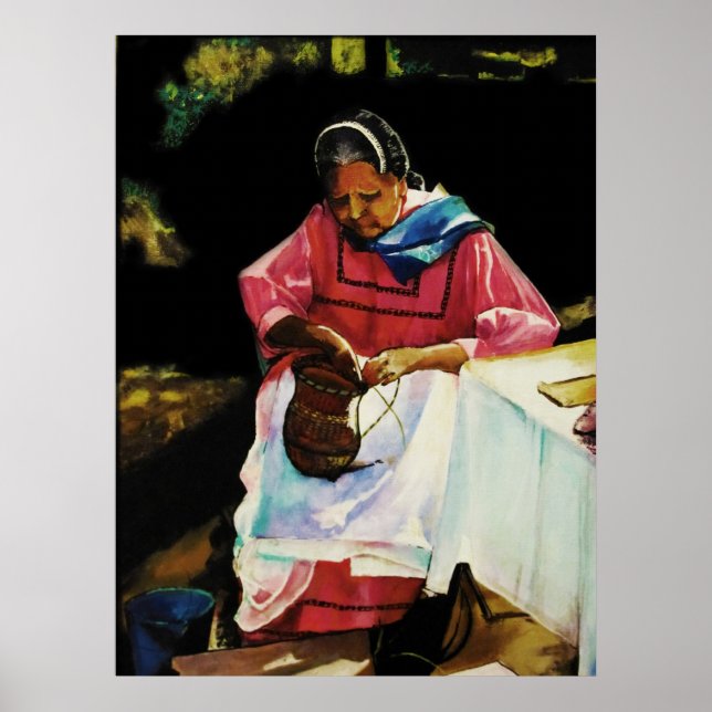 Affiches Le tisserand de panier (Devant)