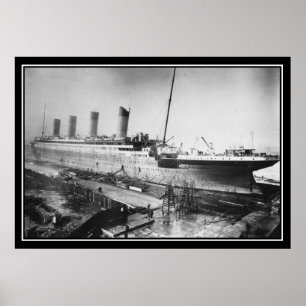 Affiches Le Titanic a été construit en 1909
