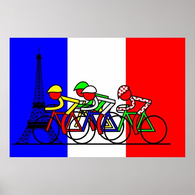 Affiches Le Tour Arrive à Paris (Devant)