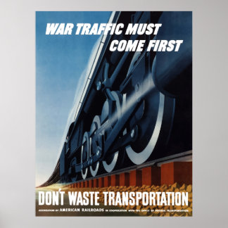 Affiches Le trafic de guerre doit commencer