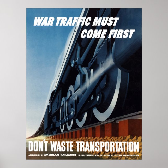 Affiches Le trafic de guerre doit commencer (Devant)
