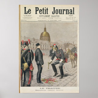 Affiches Le traître la dégradation d'Alfred Dreyfus