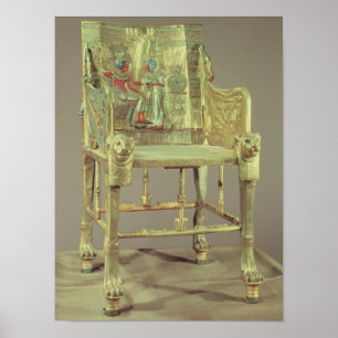 Affiches Le trône du Nouveau Royaume de Toutankhamon