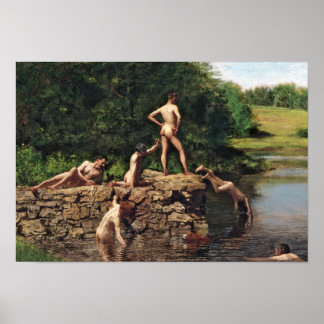 Affiches Le Trou de natation par Thomas Eakins