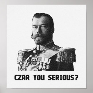 Affiches Le tsar Nicolas II - Le tsar Vous Sérieux ?
