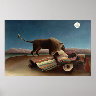 Affiches Le Tsigane endormi, Henri Rousseau