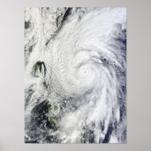 Affiches Le typhon Chaba dans la mer des Philippines