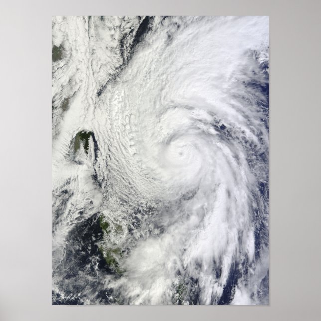 Affiches Le typhon Chaba dans la mer des Philippines (Devant)