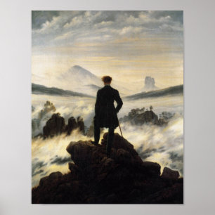Affiches Le vagabond au-dessus de la mer de brouillard