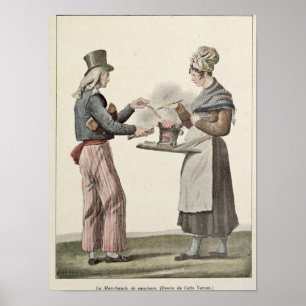 Affiches Le vendeur de saucisse