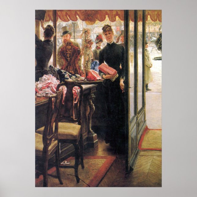 Affiches Le vendeur par James Tissot (Devant)