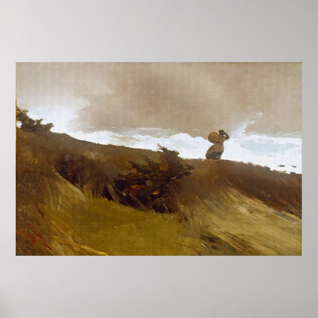 Affiches Le vent de l'Ouest, par Winslow Homer (Devant)