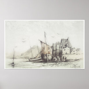 Affiches Le vieux quart de "Le Pollet" de Dieppe, 1856-57