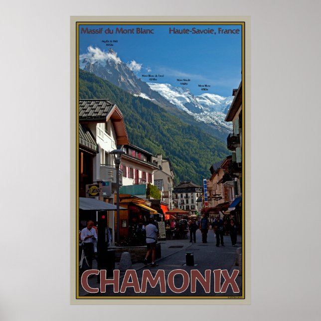 Affiches Le village de Chamonix (Devant)