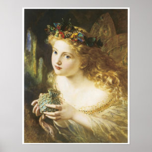 Affiches Le visage équitable de la femme, Peinture des fées