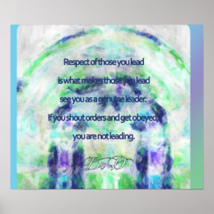 Affiches Leadership et respect