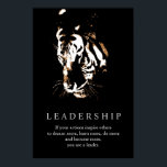 Affiches Leadership motivationnel Tiger Pop Art<br><div class="desc">Tiger Digital Artwork - Tiger Head Computer Animal Art - College Pop Art - Wild Big Cats Ordinateur Images</div>