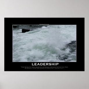 Affiches LEADERSHIP River Rapids Motivation Photo Imprimer