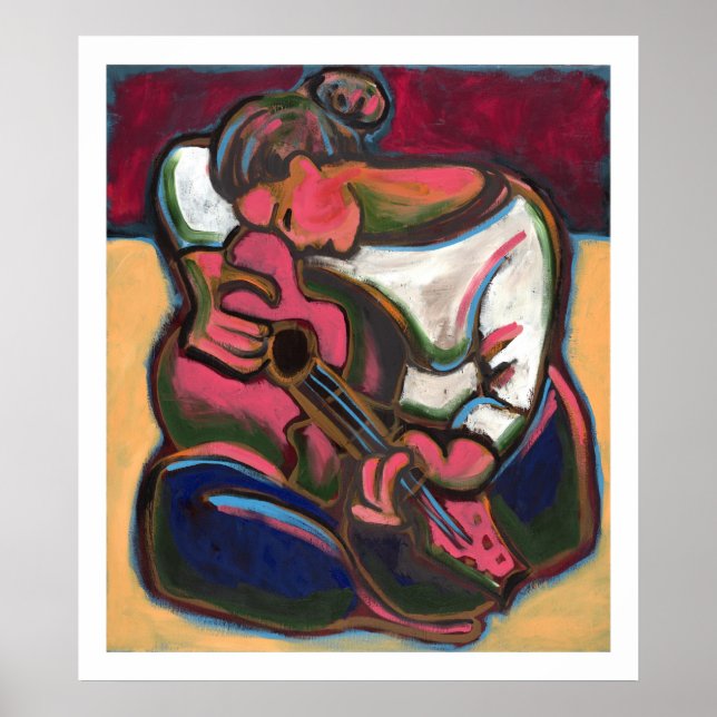 Affiches Leah joue de la guitare (Devant)