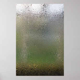 Affiches L'eau chute sur le verre
