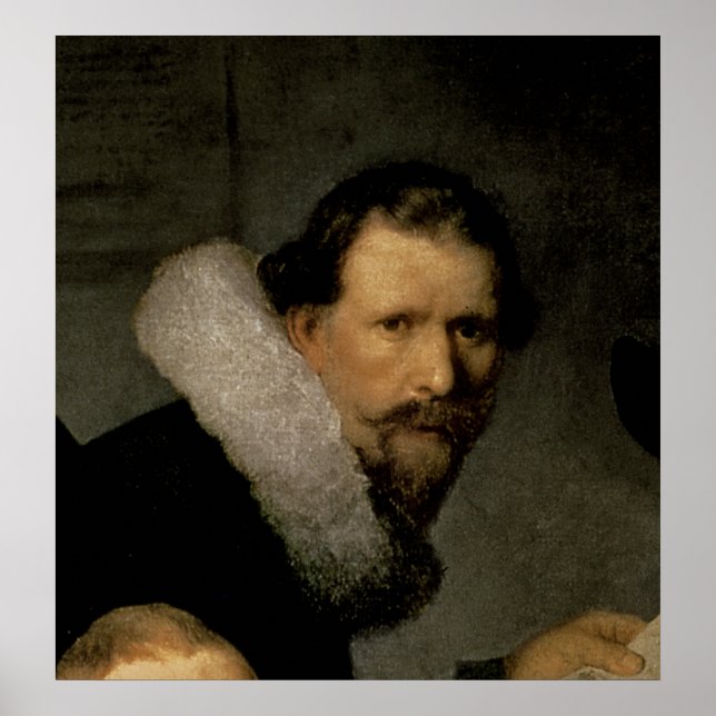 Affiches Leçon d'anatomie du Dr Nicolaes Tulp, 1632 (Devant)