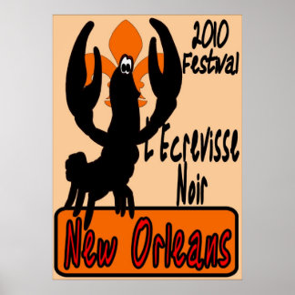Affiches L'Ecrevisse Noir