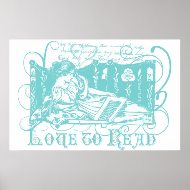 Affiches Lecteur Art Nouveau (Devant)