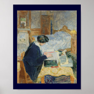 Affiches Lecture au bord du lit