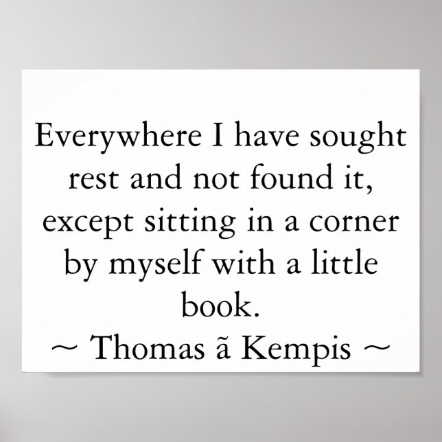 Affiches Lecture dans un coin (Devant)