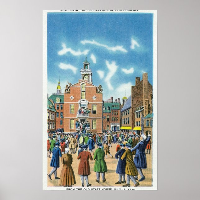 Affiches Lecture de la Déclaration d'indépendance (Devant)