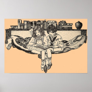 Affiches Lecture des filles et des garçons