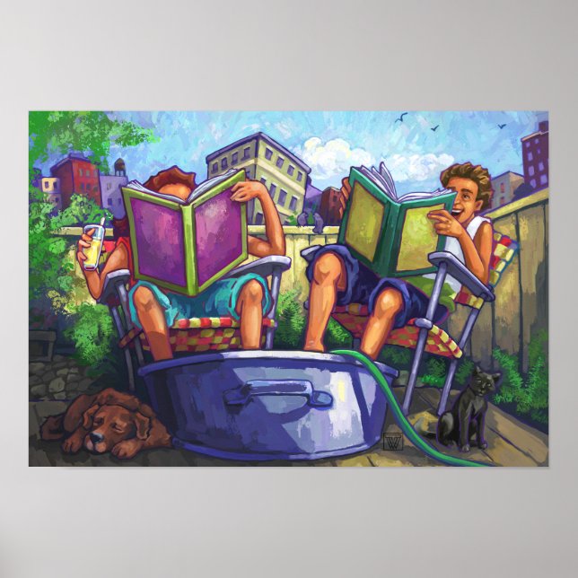 Affiches Lecture en été (Devant)