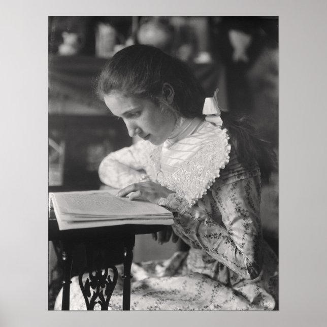 Affiches Lecture féminine victorienne (Devant)