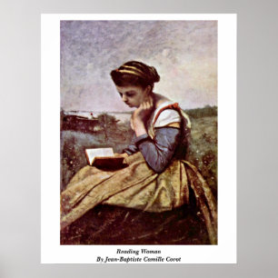 Affiches Lecture Femme Par Jean-Baptiste Camille Corot