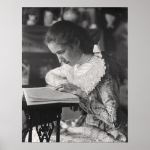 Affiches Lecture victorienne de fille