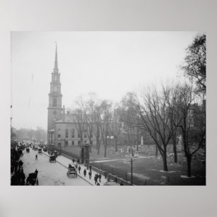 Affiches L'église de Park Street et le terrain de sépulture