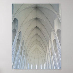 Affiches L'église paroissiale et les monuments de Reykjavik