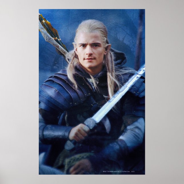 Affiches LEGOLAS GREENLEAF™ en bleu (Devant)