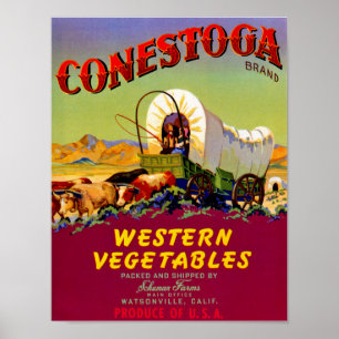 Affiches Légumes occidentaux de Conestoga