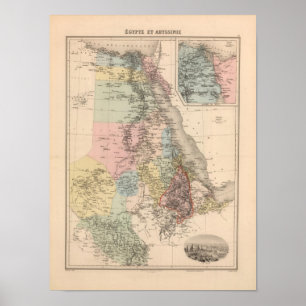 Affiches L'Egypte et l'Abyssinia