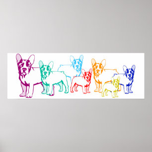Affiches Leinwand Bullywelpen