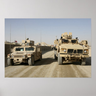 Affiches L'embuscade résistante aux mines protégée