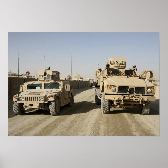 Affiches L'embuscade résistante aux mines protégée (Devant)