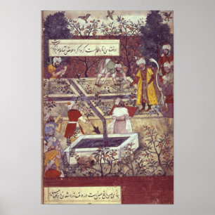 Affiches L'empereur Babur et son plan d'architecte