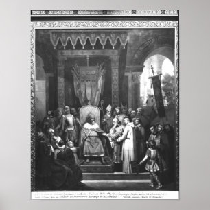 Affiches L'empereur Charlemagne Entouré Principal