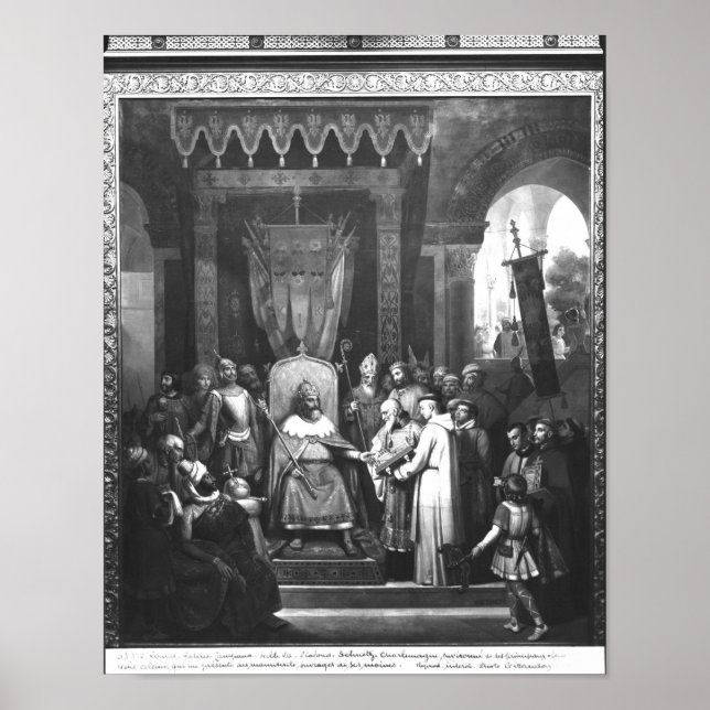 Affiches L'empereur Charlemagne Entouré Principal (Devant)