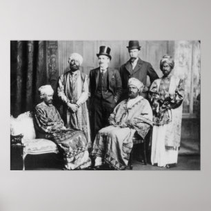 Affiches L'empereur d'Abyssinia et de son Court