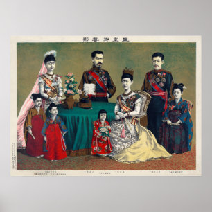 Affiches L'empereur de Meiji du Japon et de la famille