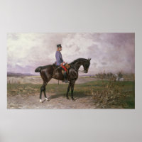 L'empereur François Joseph Ier sur son cheval autr